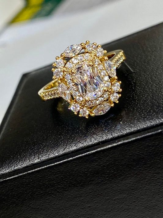 Tia Luxe fancy cut Art ring - TIA KOREA