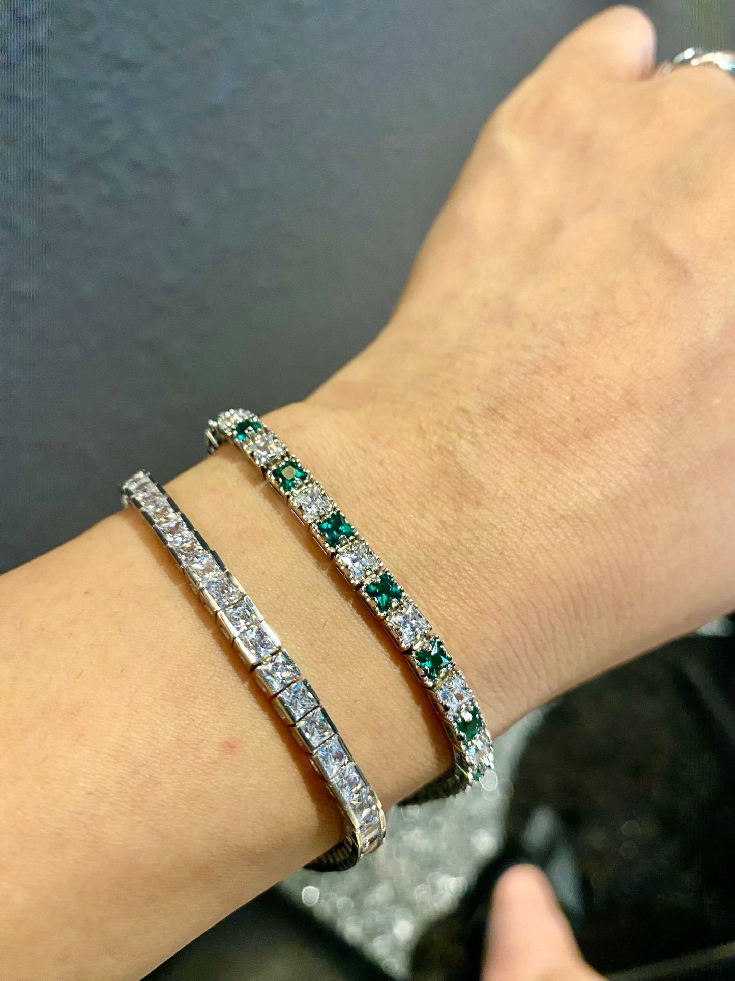 3.5 mm diamond tennis bracelet - TIA KOREA