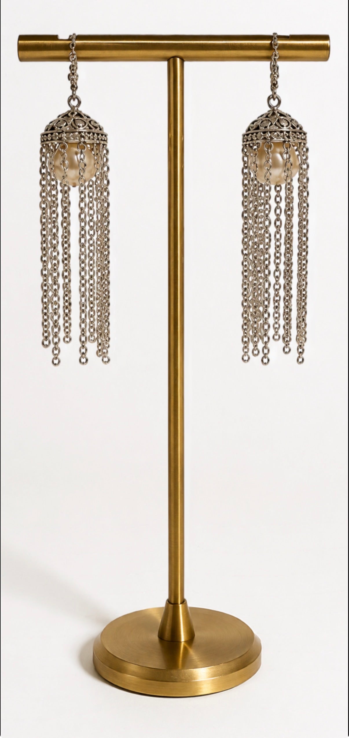 Cascade pearl earrings