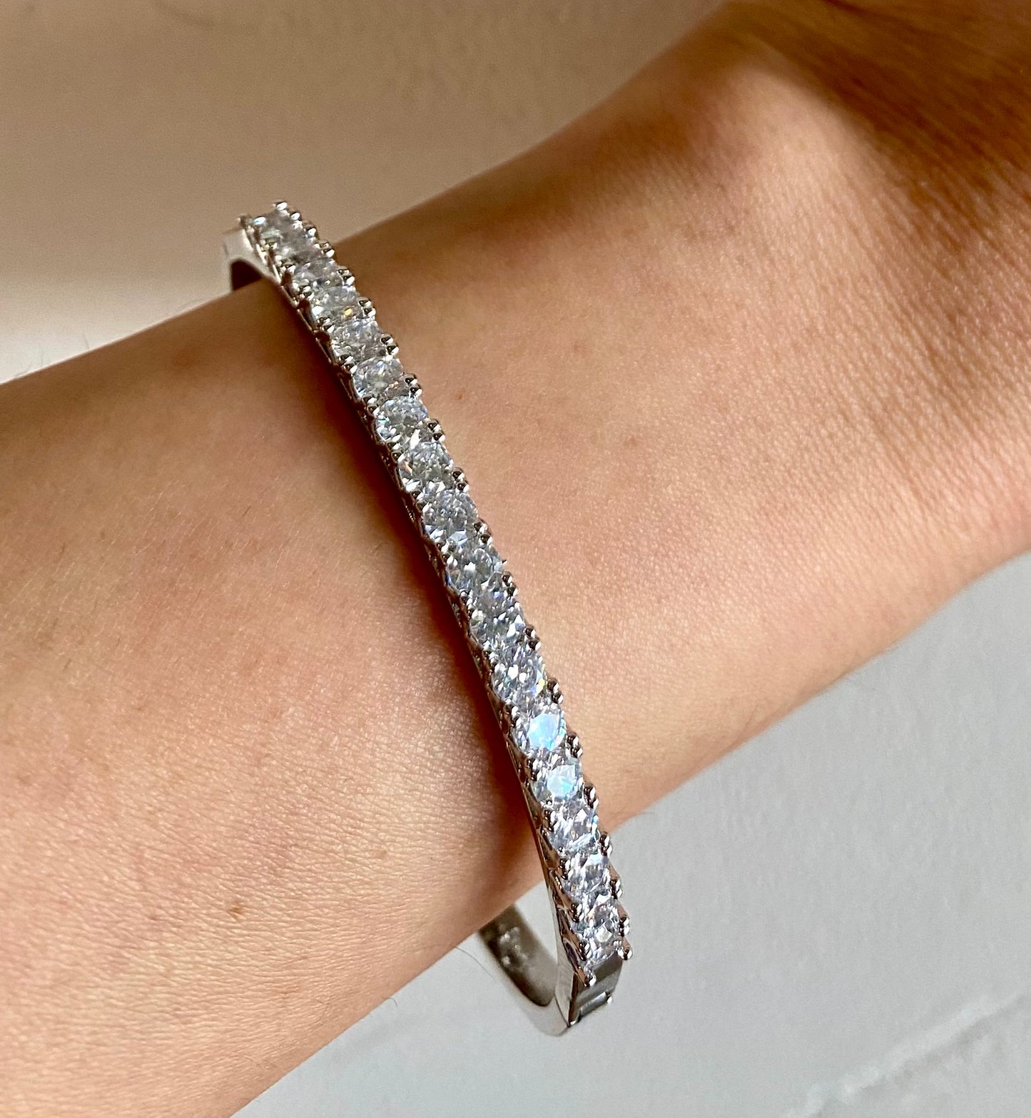 4mm diamond bangle bracelet