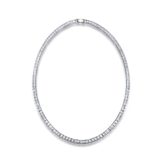 Diamond tennis necklace - TIA KOREA