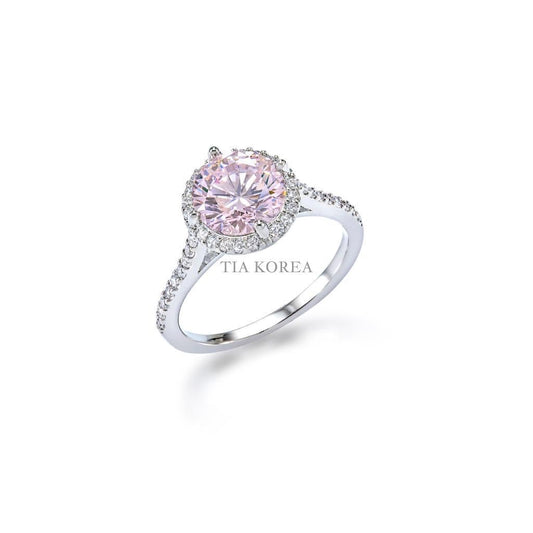 Pink diamond ring 2carat halo cut - TIA KOREA