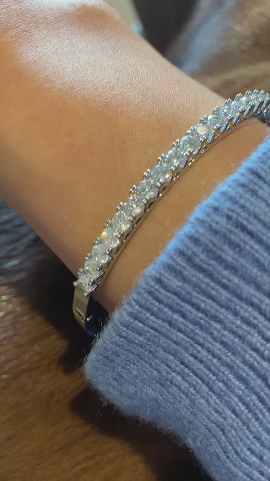 4mm diamond bangle bracelet