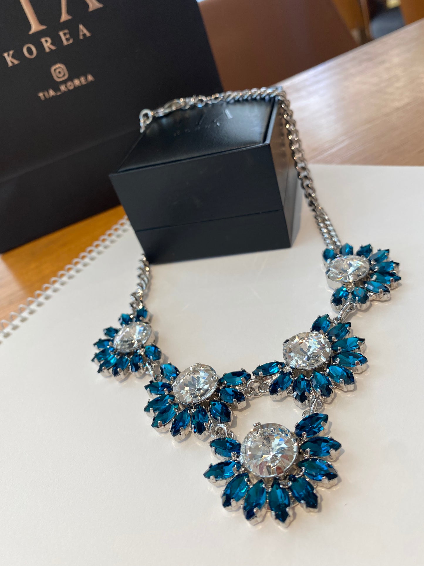 Swarovski royal blue necklace